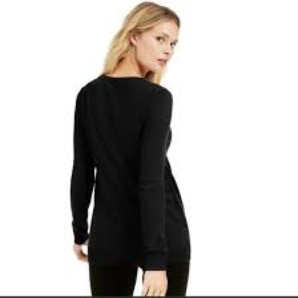 INC Long Sleeve Jewel Neck Sweater - Picture 2 of 7
